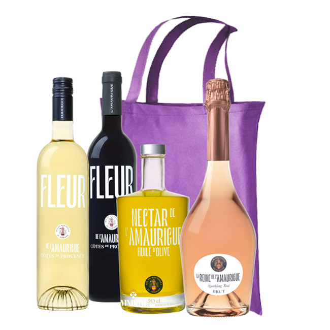 Fleur de l’Amaurigue Provence Tas Red, White, Sparkling & Olijfolie