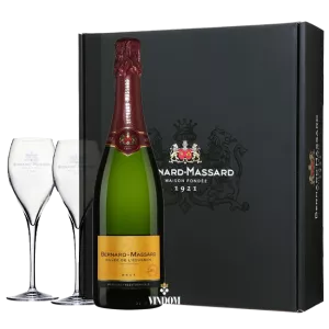 Bernard-Massard, Cuvée de l’Ecusson, Brut + 2 Champagneglazen