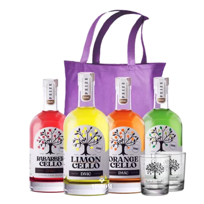 Drunken Monkey Cellotasje – Limoncello, Orangecello, Rabarbercello & Limecello