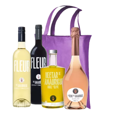 Fleur de l’Amaurigue Provence Tas Red, White, Sparkling & Olijfolie