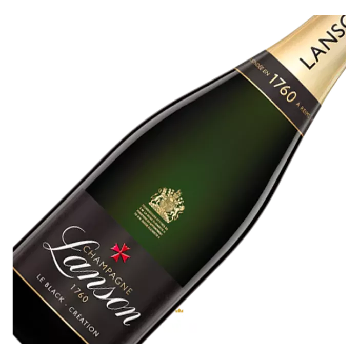 Champagne Lanson, Le Black Création + 2 Champagneglazen