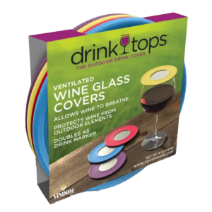 Coverware, Drink Tops, Ventilated Glass Covers, Wine Country Vindom Wine Boutique Wijn uit Oude & Nieuwe Wereld