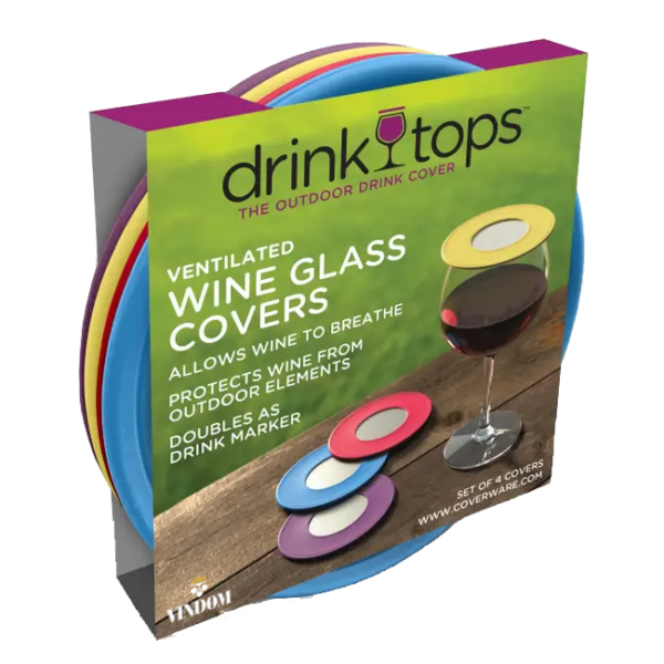 Coverware, Drink Tops, Ventilated Glass Covers, Wine Country Vindom Wine Boutique Wijn uit Oude & Nieuwe Wereld