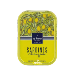 La Perle des Dieux, Sardines Citron Frais - sardines op olijfolie met verse citroen. Vindom Wine Boutique Oldenzaal www.www.vindom.shop