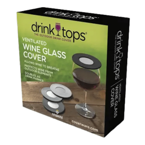 Coverware, Drink Tops™ Glass Zwart/Wit Vindom