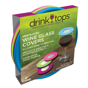 Coverware, Drink Tops, Ventilated Glass Covers, Bright Summer Vindom Wine Boutique Wijn uit Oude & Nieuwe Wereld
